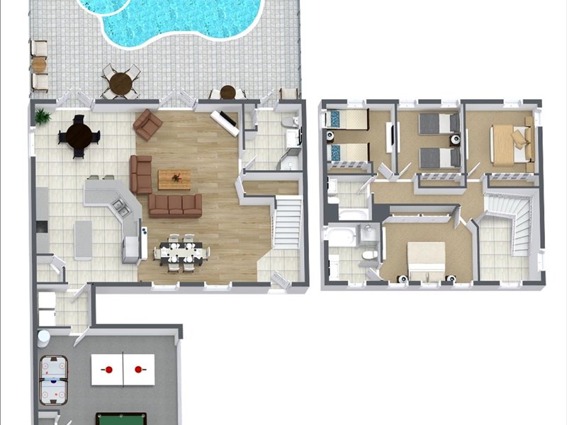 Floorplan of the villa